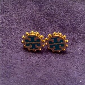 Tory Burch logo stud earrings